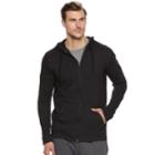 Big & Tall Tek Gear&reg; Regular-fit Ultrasoft Full-zip Hoodie, Men's, Size: L Tall, Black