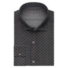 Men's Van Heusen Flip-it Slim Fit Reversible Dress Shirt, Size: Xl-32/33, Grey (charcoal)