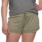 Juniors' Plus Size So&reg; Mesh Running Shorts, Teens, Size: 2xl, Med Green
