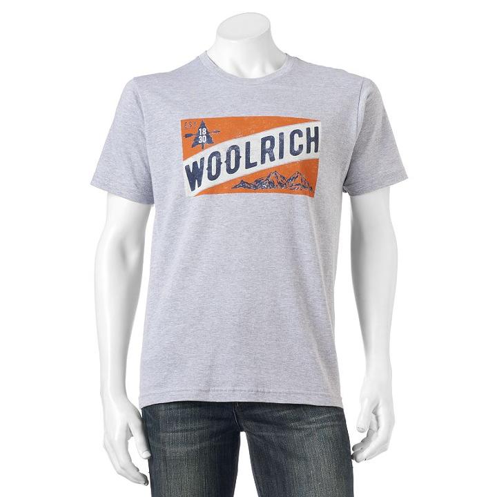 Men's Woolrich Modern-fit Logo Graphic Tee, Size: Medium, Med Orange