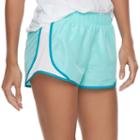 Juniors' So&reg; Side-stripe Running Shorts, Girl's, Size: Medium, Turquoise/blue (turq/aqua)
