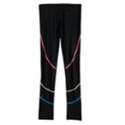Girls 7-16 So&reg; Striped Full Length Leggings, Size: 16, Black