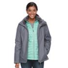 Women's Zeroxposur Andrea Hooded 3-in-1 Systems Jacket, Size: Xl, Grey Other