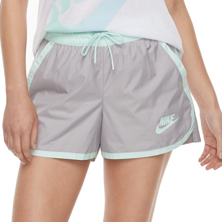 Women's Nike Sportswear Woven Shorts, Size: Small, Dark Grey