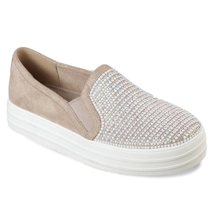 Skechers Street Double Up Shimmer Shaker Women's Sneakers, Size: 9, Purple