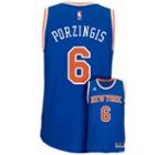 Men's Adidas New York Knicks Kristaps Porzingis Swingman Nba Replica Jersey, Size: Medium, Blue