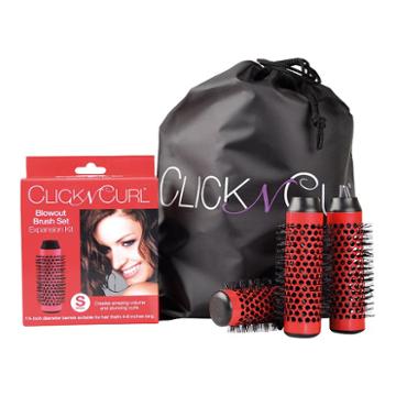 Click N Curl Blowout Brush Set Expansion Kit - Small, Red