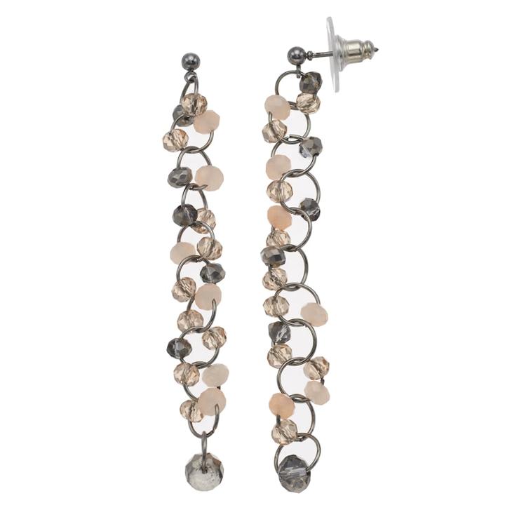 Simply Vera Vera Wang Beaded Linear Drop Earrings, Women's, Med Pink