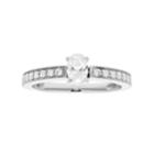 14k Gold 3/4 Carat T.w. Igl Certified Diamond Oval Engagement Ring, Women's, Size: 6.50, White