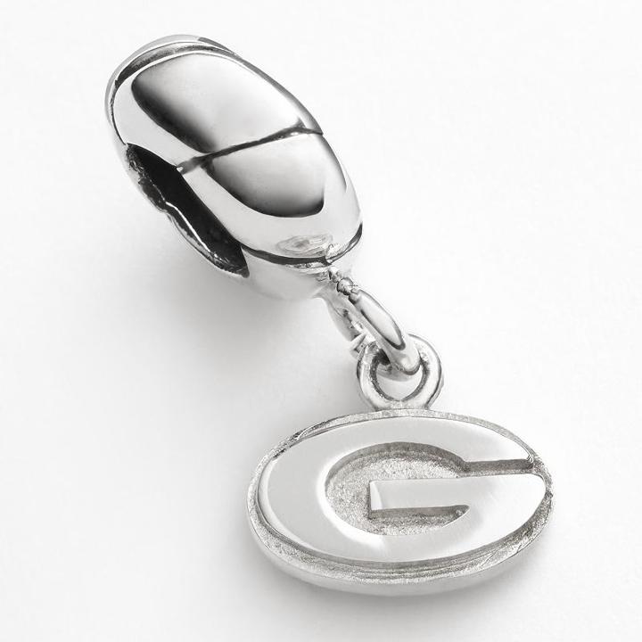 Dayna U Georgia Bulldogs Sterling Silver Logo Charm, Women's, Grey
