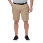 Big & Tall Haggar&reg; Cool 18&reg; Pro Classic-fit Pleated Shorts, Men's, Size: 46, Beige