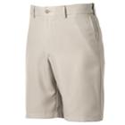 Men's Grand Slam Expandable Waistband Performance Golf Shorts, Size: 30, Light Grey