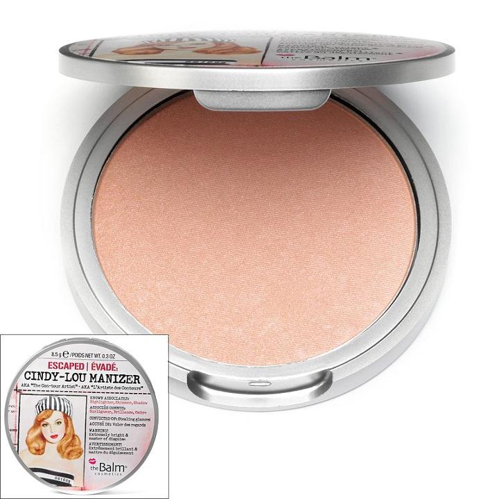 Thebalm Cindy-lou Manizer Highligher, Shimmer And Shadow, Pink