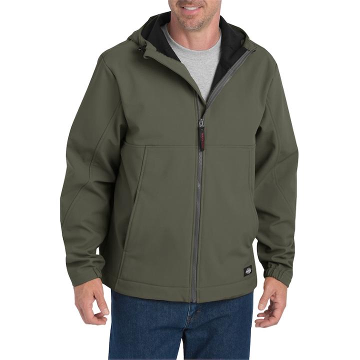 Men's Dickies Flex Softshell Jacket, Size: Medium, Med Green
