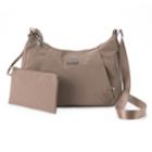 Women's Baggallini Slim Hobo Crossbody Bag With Rfid Blocking Pouch, Red/coppr (rust/coppr)