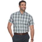 Big & Tall Dockers Classic-fit Plaid Comfort Stretch No-wrinkle Button-down Shirt, Men's, Size: 3xb, Green