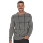 Men's Croft & Barrow&reg; Classic-fit Crewneck Sweater, Size: Medium, Silver