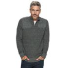 Men's Croft & Barrow&reg; Classic-fit 9gg Quarter-zip Sweater, Size: Xl, Black