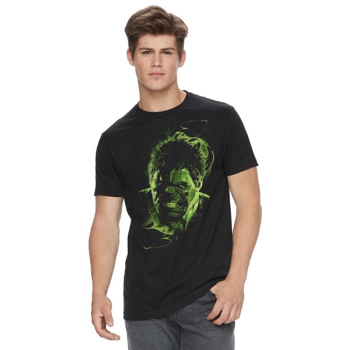 Men's Incredible Hulk Tee, Size: Large, Black