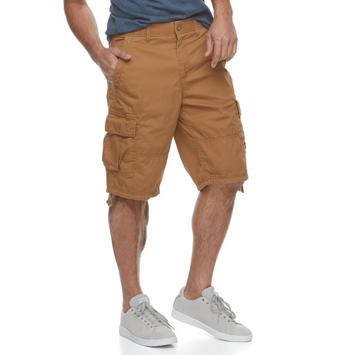 Men's Urban Pipeline&reg; Maxflex Twill Cargo Shorts, Size: 32, Med Beige
