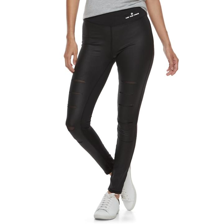Juniors' Her Universe High Shine Star Wars Legging, Teens, Size: Xl, Black