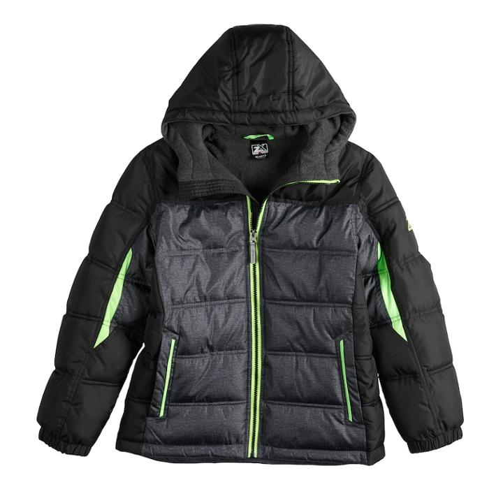 Boys 8-20 Zeroxposur Myriad Puffer Jacket, Size: Medium, Grey