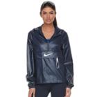 Women's Nike Swoosh Packable Windbreaker Jacket, Size: Medium, Light Blue