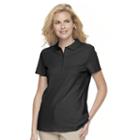 Women's Croft & Barrow&reg; Classic Solid Polo, Size: Medium, Black