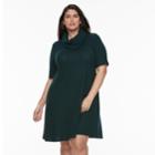 Plus Size Apt. 9&reg; A-line Scarf Sweater Dress, Women's, Size: 2xl, Green