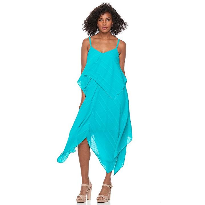 Women's Apt. 9&reg; Handkerchief Hem Shift Dress, Size: Xs, Blue Other