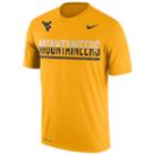 Men's Nike West Virginia Mountaineers Legend Staff Sideline Dri-fit Tee, Size: Small, Gold