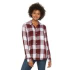 Juniors' So&reg; Perfectly Soft Button-front Shirt, Girl's, Size: Large, Med Pink, Comfort Wear