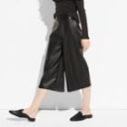 K/lab Faux-leather Culottes, Teens, Size: Small, Black