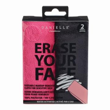 Danielle Creations Erase Your Face 2-pk. Reusable Makeup Removing Cloth, Multicolor