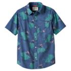 Boys 8-20 Urban Pipeline&reg; Printed Maxflex Button-down Shirt, Size: Large, Blue (navy)