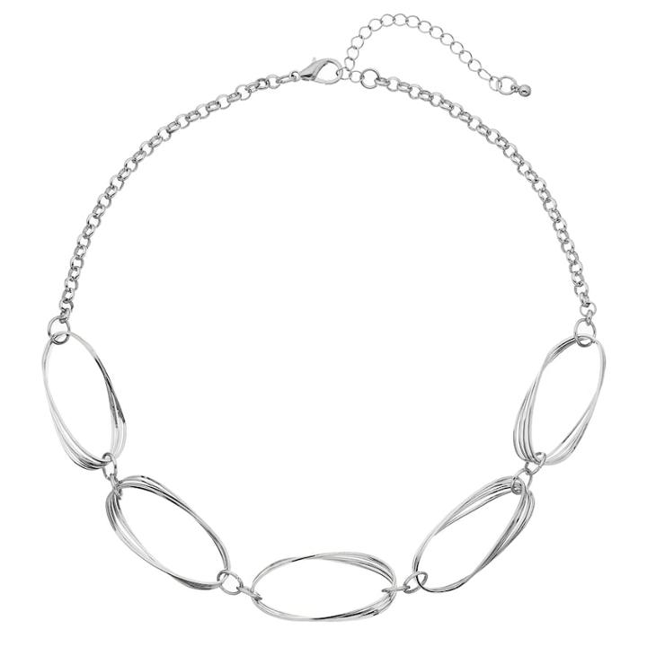 Multi Oval Link Necklace, Women's, Gold