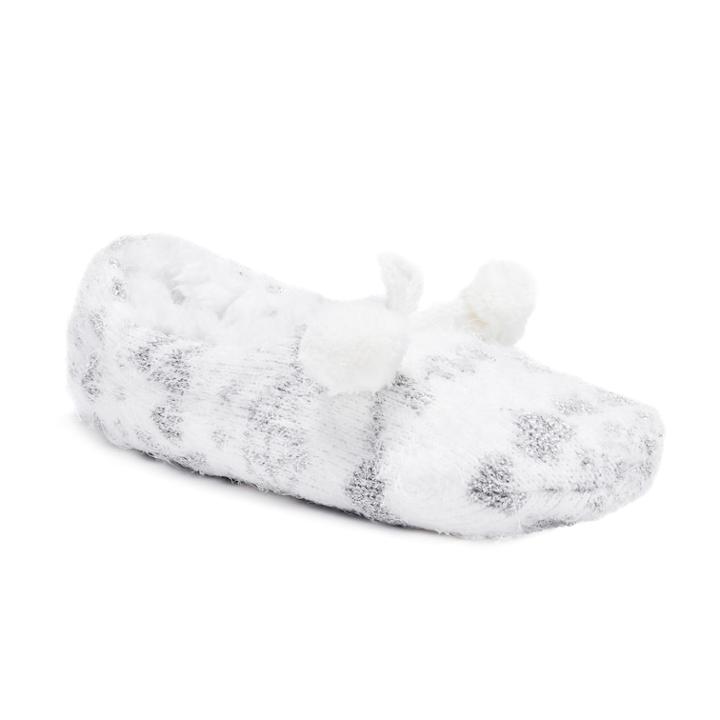 Women's Muk Luks Ballerina Slippers, White