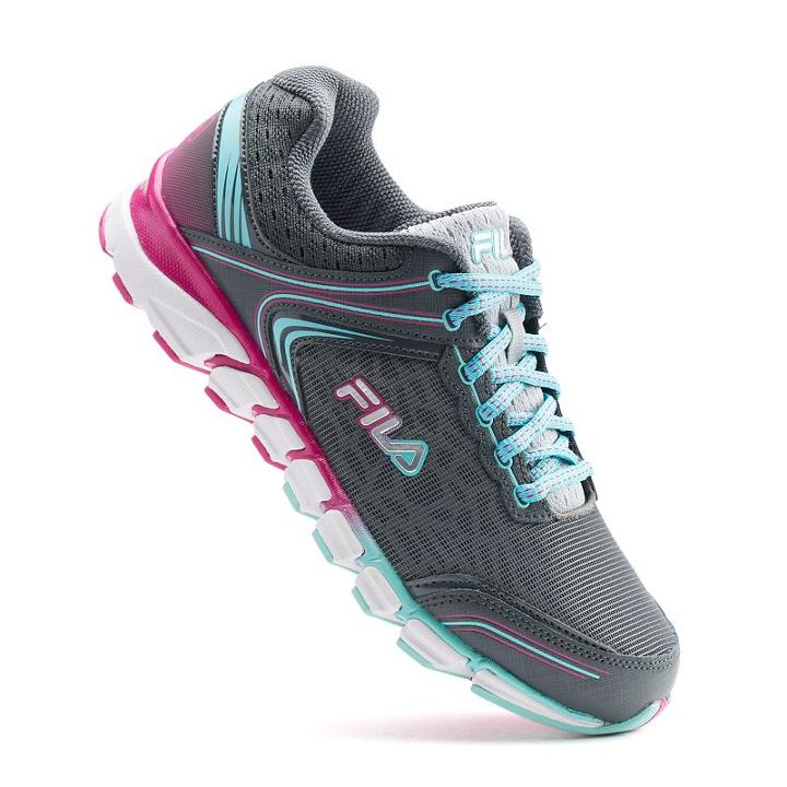 Fila&reg; Oculus Reflective Women's Running Shoes, Size: 6.5, Dark Beige