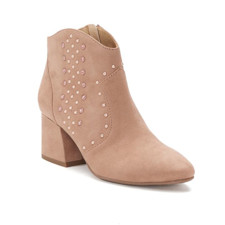 So&reg; Fir Women's Ankle Boots, Size: Medium (9), Blush
