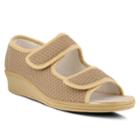 Flexus By Spring Step Loren Women's Wedge Sandals, Size: 41, Med Beige