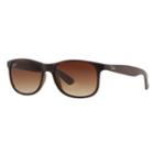 Ray-ban Rb4204 55mm Andy Rectangle Gradient Sunglasses, Men's, Dark Brown