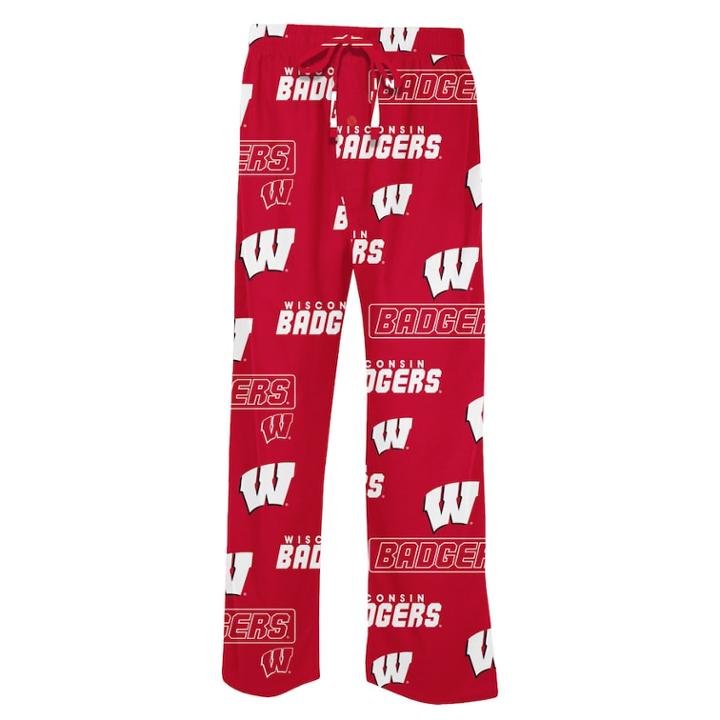 Men's Concepts Sport Wisconsin Badgers Slide Lounge Pants, Size: Medium, Red