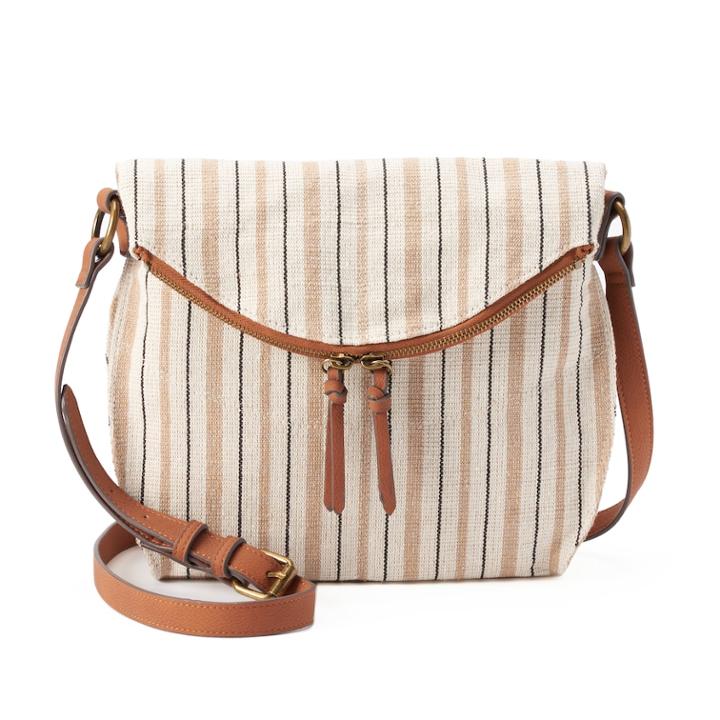 Sonoma Goods For Life&trade; Shelia Striped Crossbody Bag, Women's, Med Beige