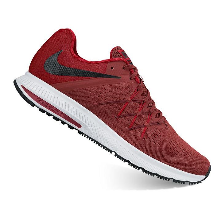 Nike Air Zoom Winflo 3 Men's Running Shoes, Size: 11, Dark Red