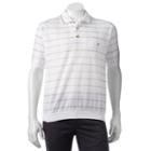 Men's Safe Harbor Grid Banded-bottom Polo, Size: Xl, White