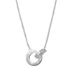 Brilliance Love You To The Moon And Back Necklace With Swarovski Crystals, Women's, White