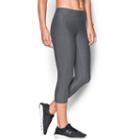 Women's Under Armour Heatgear Armour Solid Capris, Size: Xs, Grey Other