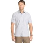 Men's Van Heusen Regular-fit Never Tuck Button-down Shirt, Size: Large, Blue Other