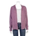 Juniors' Grayson Threads Hooded French Terry Cardigan, Teens, Size: Xl, Drk Purple