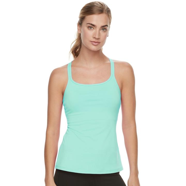 Women's Fila Sport&reg; Strappy Racerback Tank, Size: Large, Light Blue